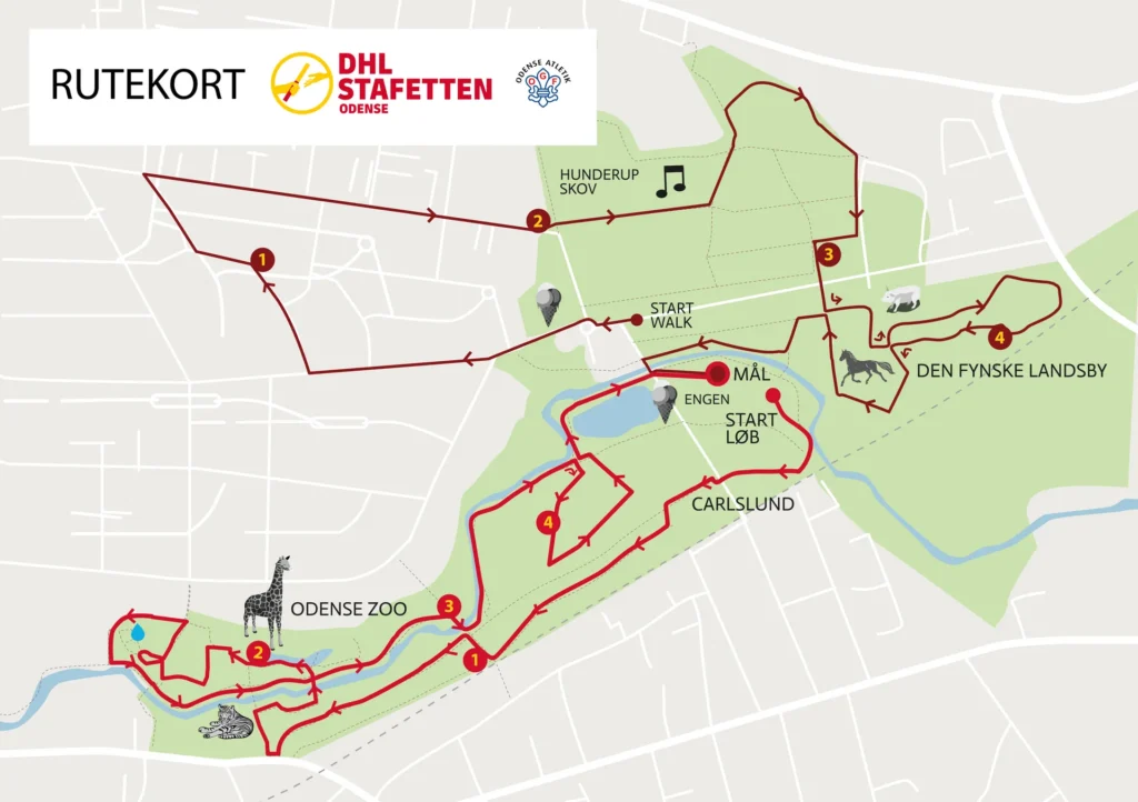 Rutekort - DHL Stafetten Odense